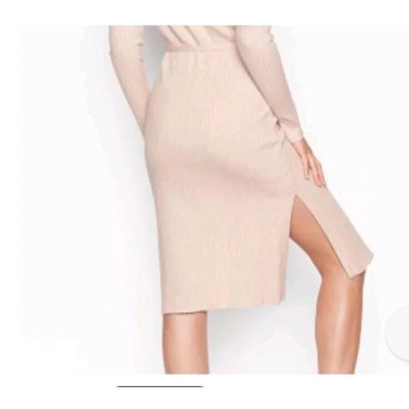 Victoria's Secret Light Pink Long Open-Front Cardigan Sweater Dress Size XL NWT - Picture 6 of 9